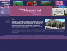 Tablet Screenshot of okanaganrvpark.com